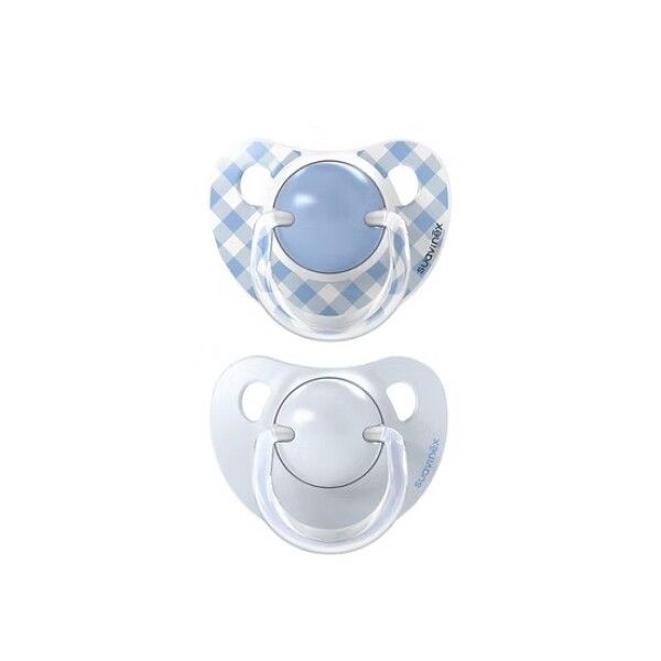 Set x2 Chupete 0-6m Anatómico suavinex - bears new celeste cuadrille