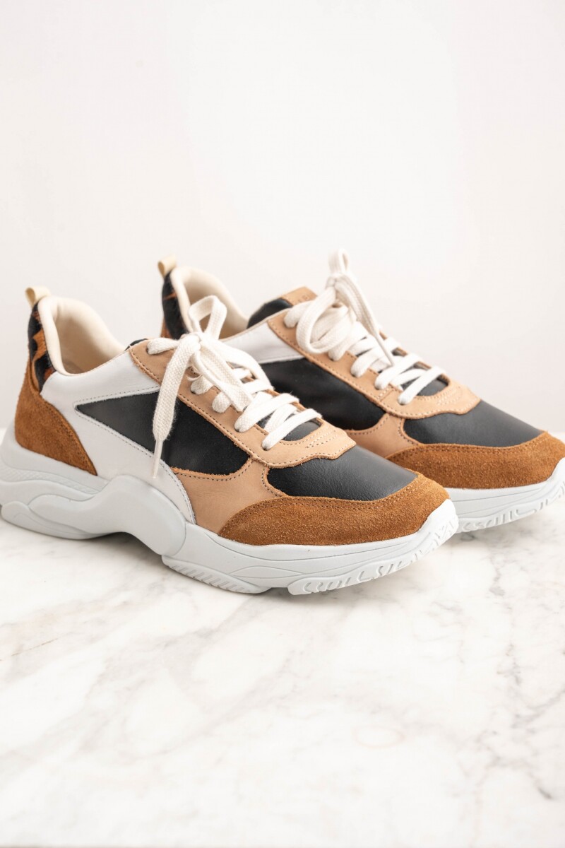 Zapatilla Combinada Whisky