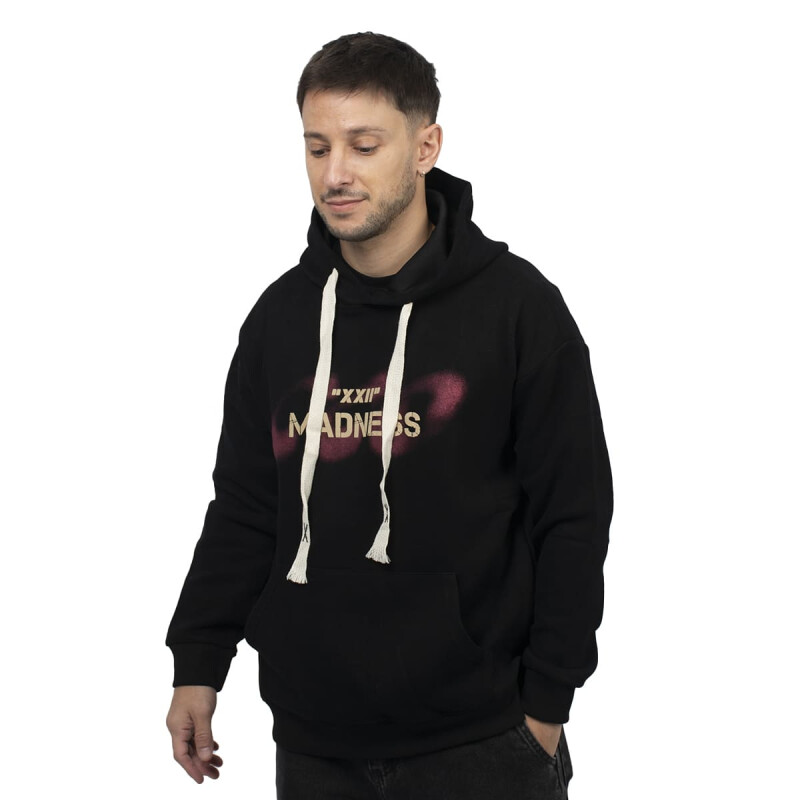 CANGURO ACTIVE HODDIE CON ESTAMPA Unisex - XC05 Negro