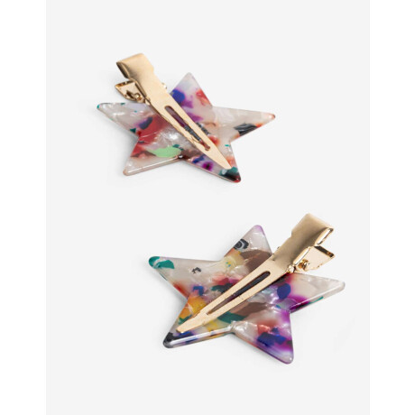 Set De Hebillas De Estrellas Combinacion multicolor
