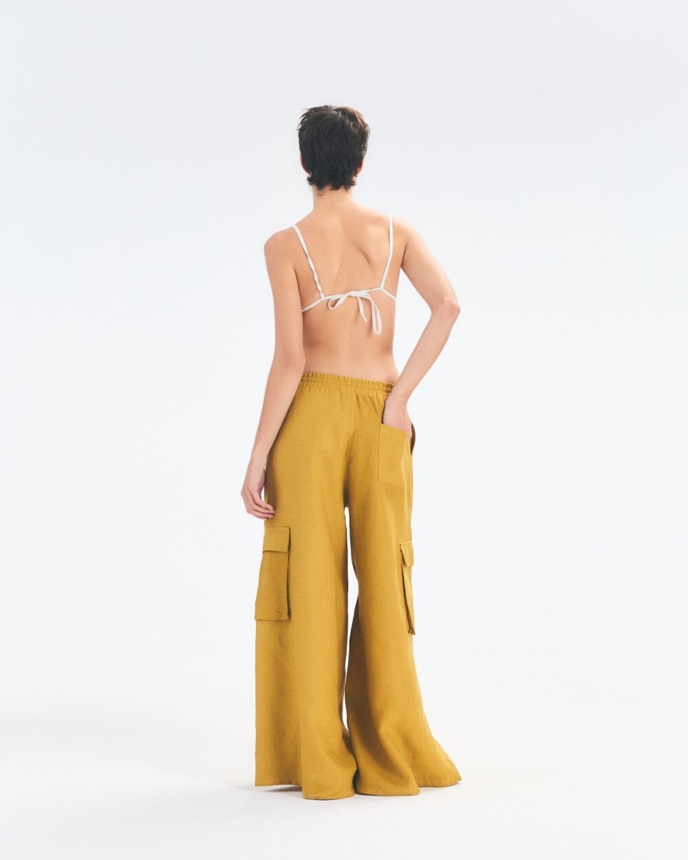 Pantalon Utilitary Amarillo