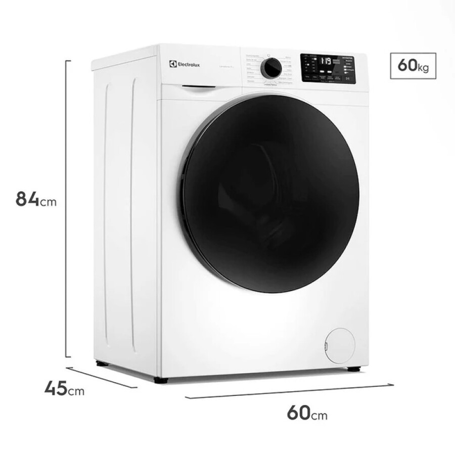 Lavarropas carga frontal 7 kg Inverter Electrolux EL-ELAF207W Lavarropas carga frontal 7 kg Inverter Electrolux EL-ELAF207W
