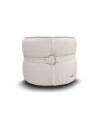 Puff 100% Cuero Ava Beige
