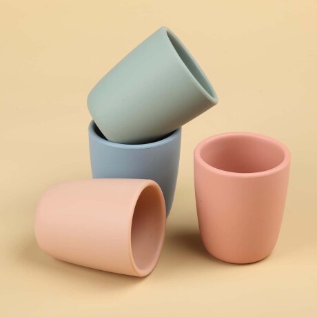 Vaso de Entrenamiento Irrompible p/ Bebés Niños en Silicona Gris