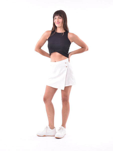 FALDA FRANCAS OFF WHITE