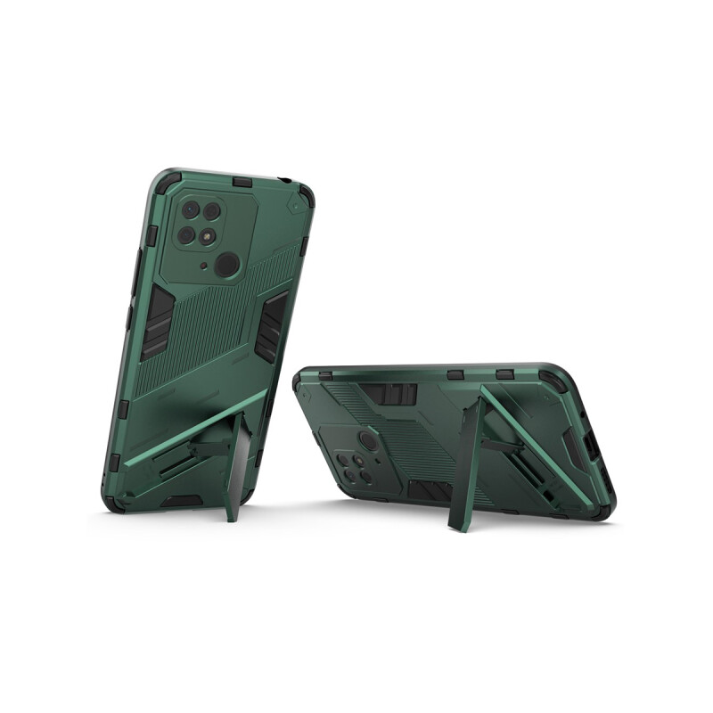 Protector rígido Xiaomi Redmi 10C con soporte color verde Protector Rígido Xiaomi Redmi 10c Con Soporte Color Verde