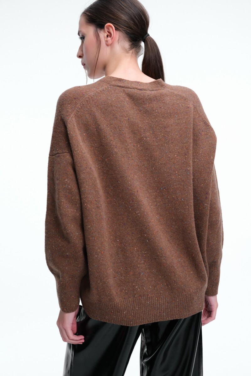 CARDIGAN V Marron