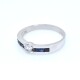 Anillo en oro 18k blanco , brillante y zafiros Anillo en oro 18k blanco , brillante y zafiros