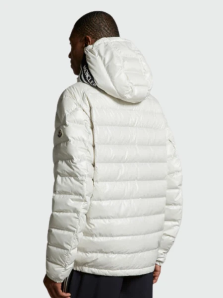 Moncler -Campera con capucha ajustable, rellena de plumas, CORNOUR Blanco