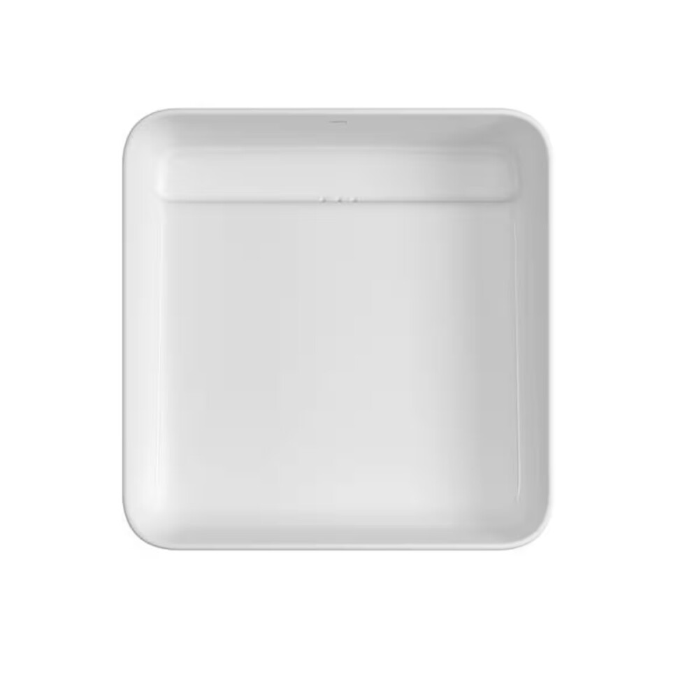 Bacha de apoyo cuadrada 40 cm blanca brillante Deca Bacha De Apoyo Cuadrada 40 Cm Blanca Brillante Deca