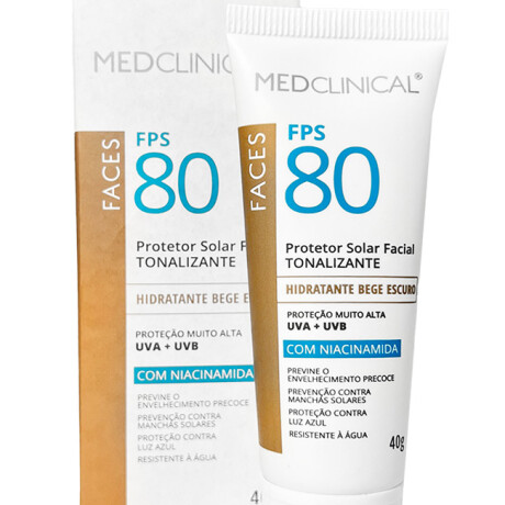 Protector solar facial SPF 80 Medclinical Beige Oscuro