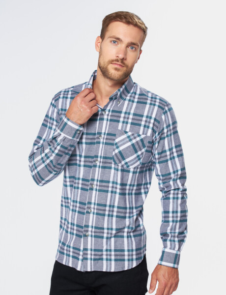 CAMISA LEÑADORA CUADROS Verde