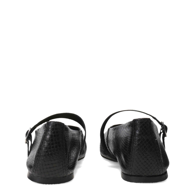 Zapatos de Mujer Miss Carol Efecto Croco Negro