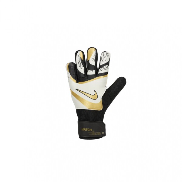 NIKE MATCH JR. GUANTES Black/White/Gold