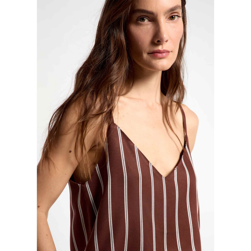 BLUSA SM FEM MARROM ESCURO