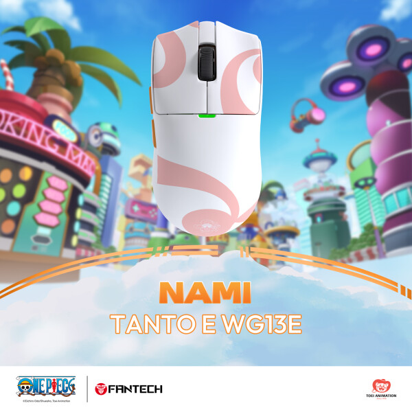 Mouse Fantech One Piece Luffy Zoro Gears Wg13a BLANCO