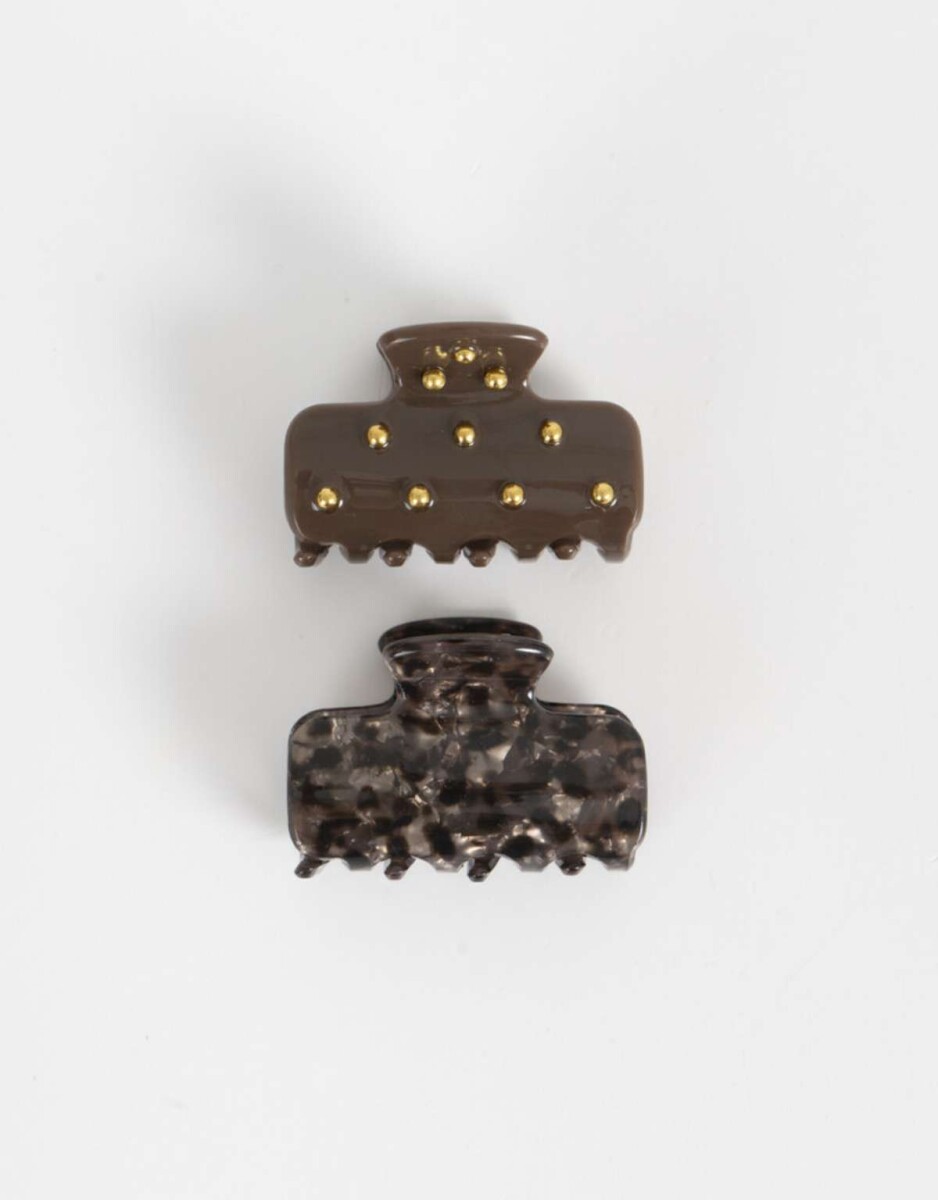 Broches Sets Con tachas - Combinacion Tricolor 