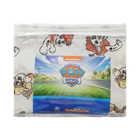 Juego Sábanas para Cuna 130 Hilos 100% Algodón Paw Patrol