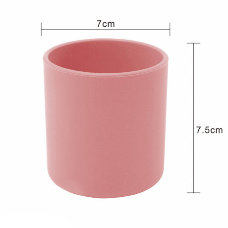 Set X10p Plato Comer Bebe Silicona+ Cubierto Vaso Rosa