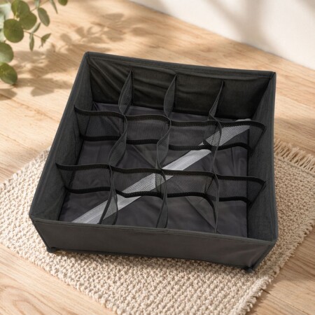 CAJA ORGANIZADORA DE TNT CON 12 DIVISIONES CAJA ORGANIZADORA DE TNT CON 12 DIVISIONES