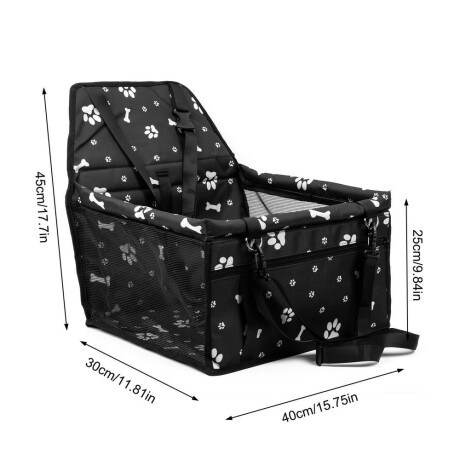 Bolso transportador para Auto Viaje Mascota Gatos Perros Azul