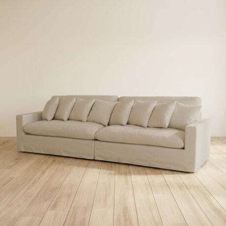 SOFÁ 4 CUERPOS TELA NATURAL-BEIGE MARBELLA BEIGE