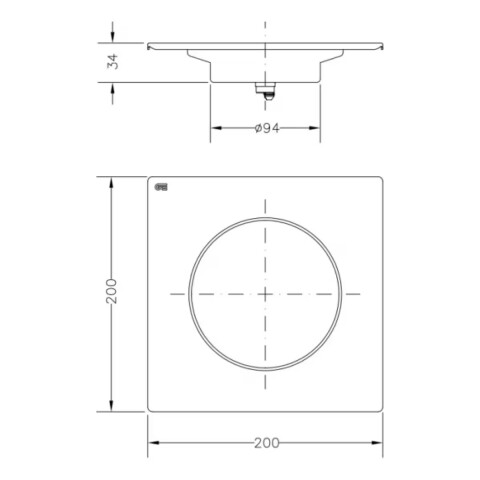 Rejilla de piso click clack 20x20 acero inox Genebre Rejilla De Piso Click Clack 20x20 Acero Inox Genebre