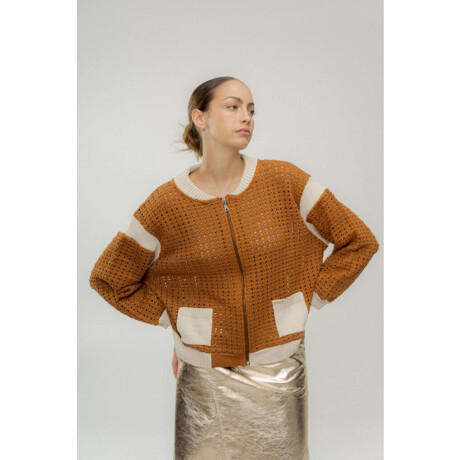 Bomber Otter Camel Y Lila