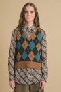 CHALECO TEJIDO Camel