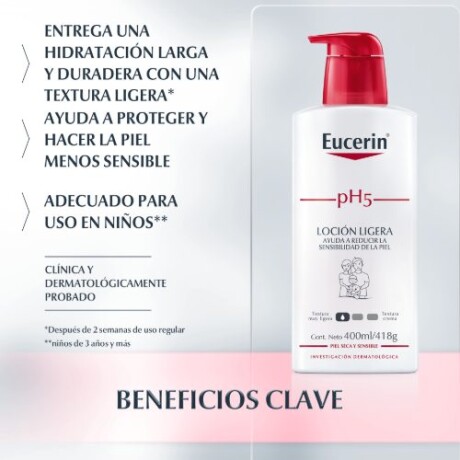 Eucerin Loción Ligera pH5 400ml – Hidratación Diaria Eucerin Loción Ligera pH5 400ml – Hidratación Diaria