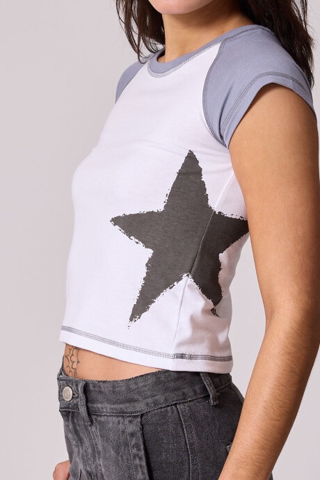 T-SHIRT MELMAN DIXIE Blanco