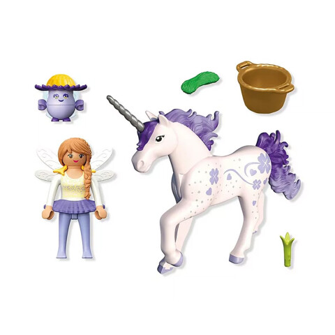 Unicornio y Hada en el Bosque Playmobil 19 Piezas U