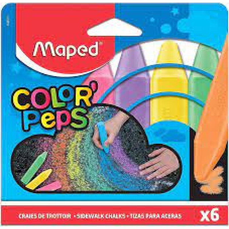 TIZA MAPED JUMBO X6 COLORES TIZA MAPED JUMBO X6 COLORES