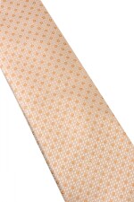 Corbata con pañuelo 8 cm BEIGE