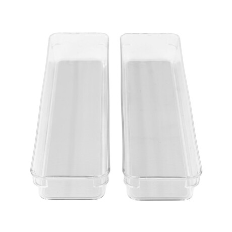 Set de 2 bandejas de acrilico Set de 2 bandejas de acrilico