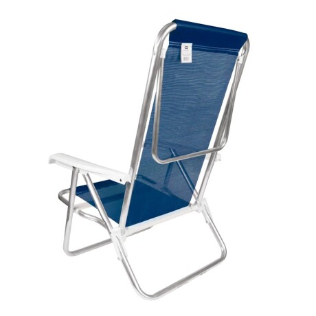 Reposera Silla Reclinable 8 Posiciones Aluminio Mor Sannet Azul Marino