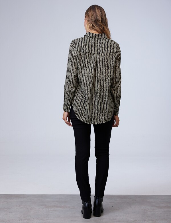Camisa Espiga NEGRO/BEIGE