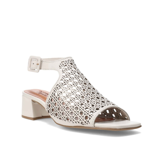 Sandalia calada con pulsera Offwhite