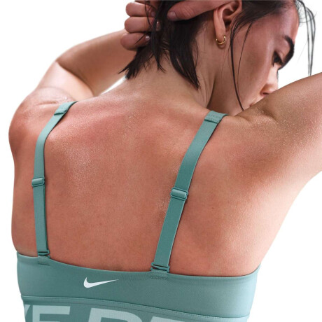 Top Nike Pro Indy Plunge Medium-Support Padded de Mujer Multicolor