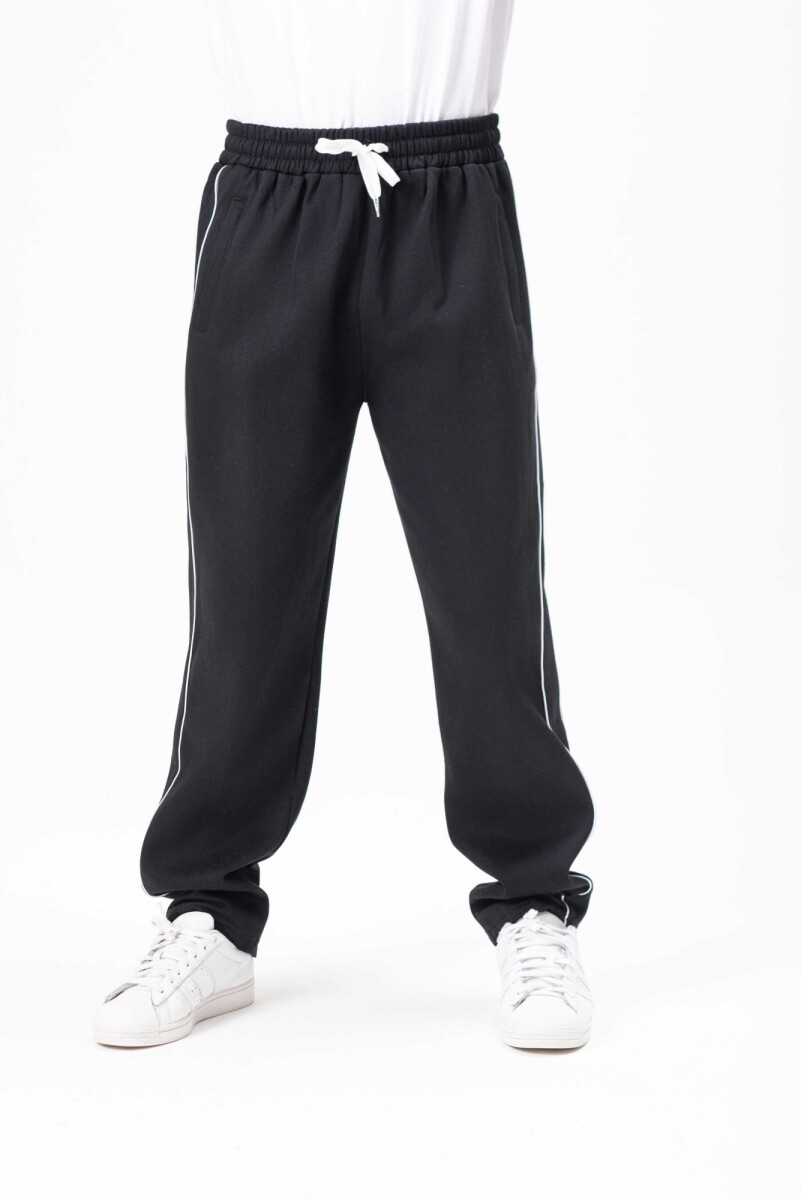 Pantalon DOS LINEAS - NEGRO 