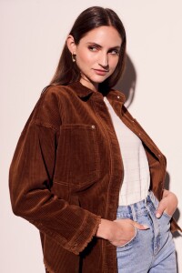 Sobrecamisa Corduroy Marrón