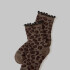 Medias The Ruffle Sock Unisex Choco Leopard
