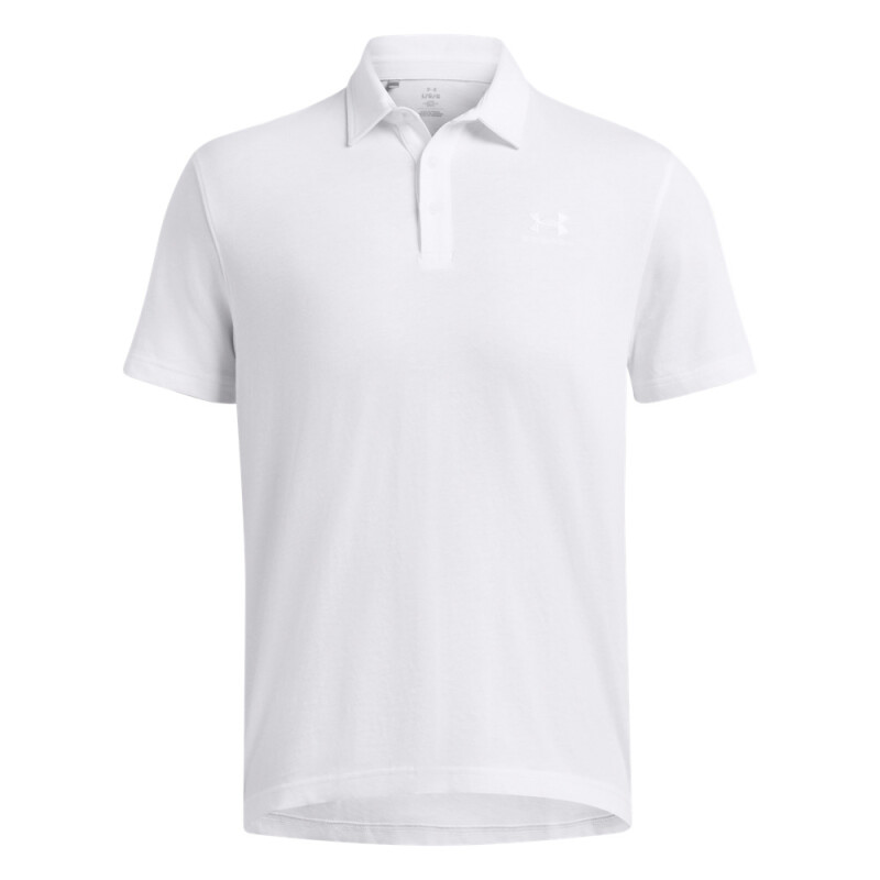 UA Icon Polo-BLU WHT-100