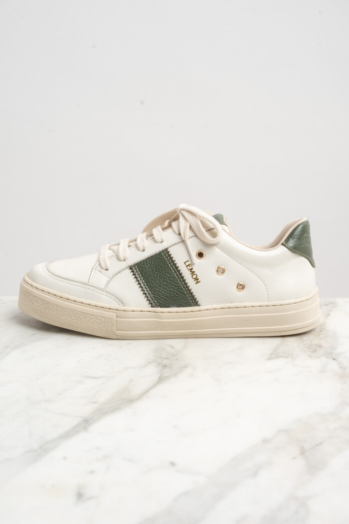 Zapatilla Cuero Verde Ingles