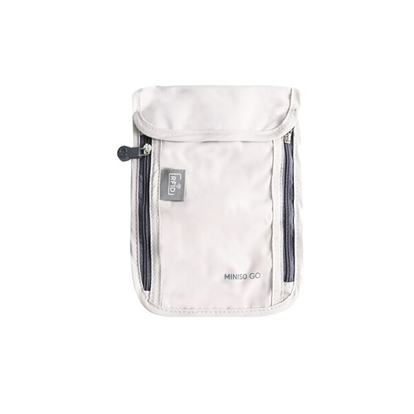 Porta pasaporte beige