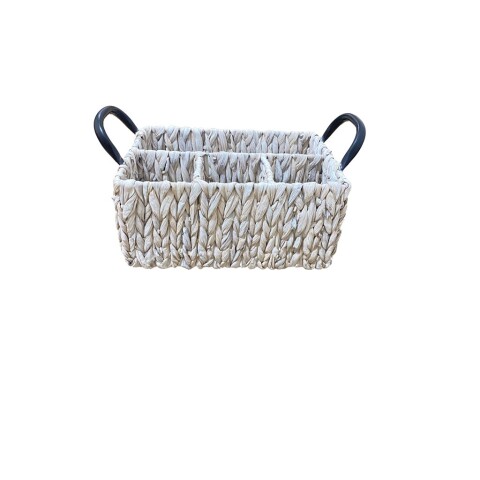 ORGANIZADOR C/ASAS 30X22X14CM JACINTO DE AGUA BCO ORGANIZADOR C/ASAS 30X22X14CM JACINTO DE AGUA BCO