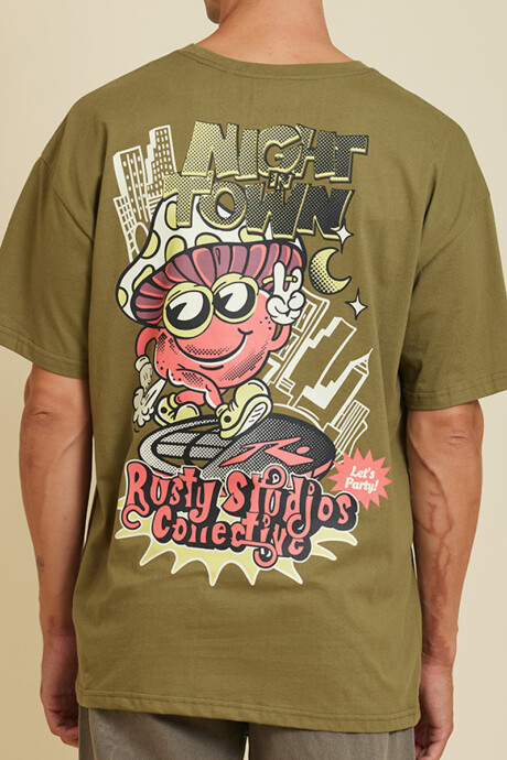 T-SHIRT FUNGI RUSTY Oliva