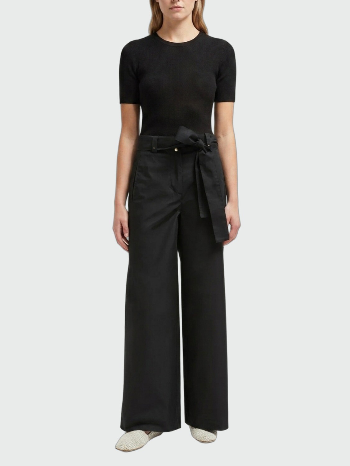 Moncler - Pantalones de lona Negro