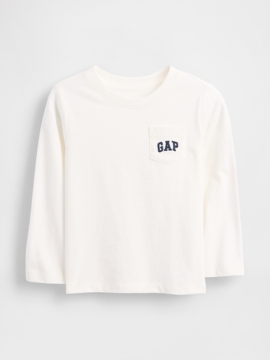 Remera Logo Gap Toddler Niño - New Off White 