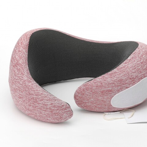 ALMOHADA CERVICAL DE ESPUMA VISCOELÁSTICA EN FORMA DE U (FORMA DE CARACOL/ROSA R ALMOHADA CERVICAL DE ESPUMA VISCOELÁSTICA EN FORMA DE U (FORMA DE CARACOL/ROSA R